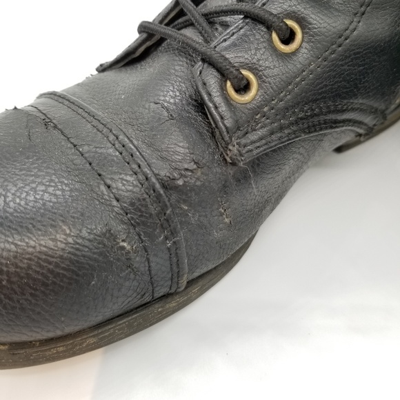 Well worn black combat Boots size 8 - Picture 8 of 8